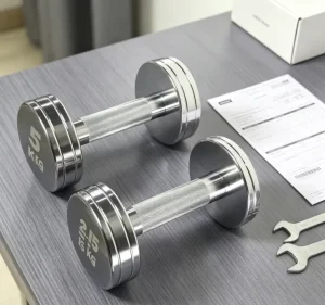 Chrome Dumbbells for Gym & Home Use