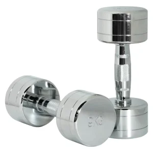 Chrome Plated Steel Small Dumbbell Hand Weights for Strength Training and Gym Equipment Anti-Slip & Adjustable Custom Logo