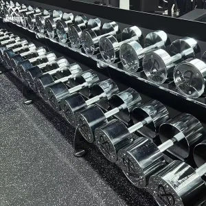 Chrome Steel Dumbbell Set in KGS