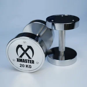 Chrome Steel Dumbbell Set in KGS