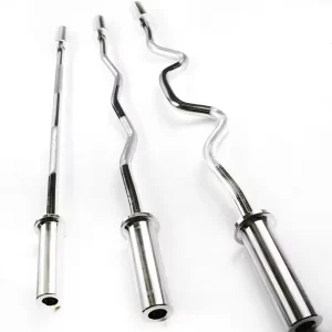 Chromed Curl Barbell Bar for Power Training