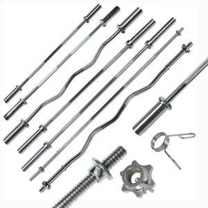 Chromed Fitness Weightlifting Barbell Bar 1.2m 1.8m 2.01m 2.2m