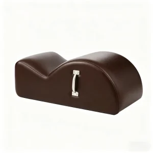 Classic Pilates Spine Corrector with Upholstered Wood Frame and Metal Handles