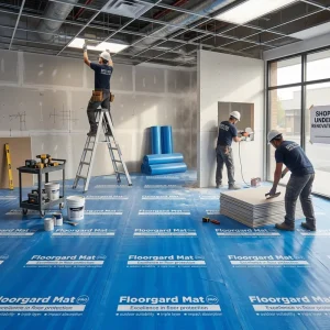 Clear OPP Self-Adhesive Floor Protection Film for Hardwood, Tile, Laminate, Painting and Moving