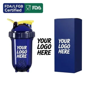 Clear PP Plastic Gym Bottle, Pantone Color Match, Custom Logo