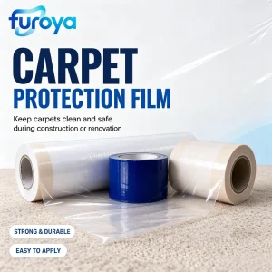 Clear Soft PE Plastic Film Carpet Shield Protective Roll for Residential and Commercial Flooring