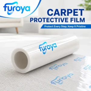 Clear Soft PE Protective Film for Carpet with Plain High Gloss Surface Smooth Release and Easy Handling