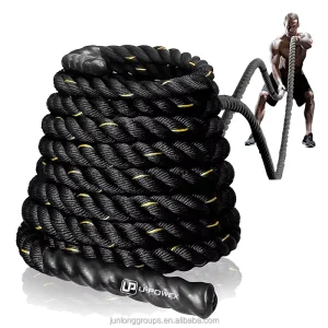 Climbing Fitness Heavy Duty Physical Partner Nylon Battle Ropes Gym Strength Training 2 Inch 12m