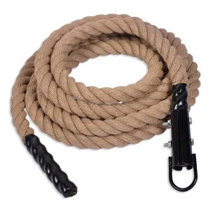 Climbing and Battle Rope with Sleeve, Heavy Duty, Non-slip, for Hyrox Fitness Competition