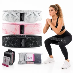 Cloth Covered Resistance Bands Thick Cloth Resistance Bands Thick Fabric Booty Bands Non Slip Hip Glute OEM