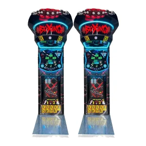 Coin-Operated Smart Boxing Arcade Target Machine with Lights and Card Payment