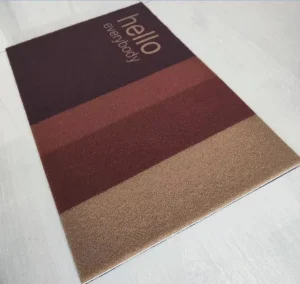 Coir Door Mat Customized Design Printed PVC-Backed Coir Mat Textured Surface for Home and Outdoor Use