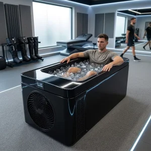 Cold Plunge Barrel Tub with 1HP Water Chiller for Outdoor Home or Gym Use