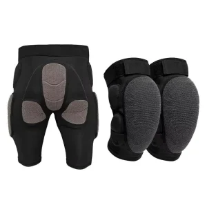 Cold-Resistant Ski Armor Pads for Elbow, Knee, and Waist with NBR Cushioning for Skiing and Cycling