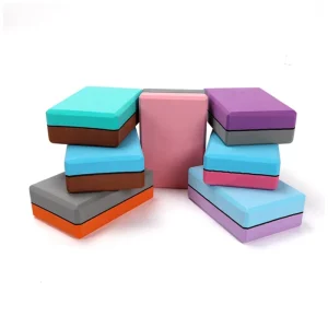 Color Block Yoga High Density EVA Foam Yoga Blocks to Support and Improve Poses and Flexibility
