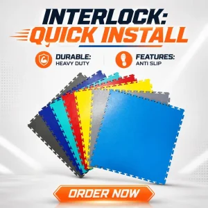 Color Customizable PVC Modular Industrial Floor Tiles High Load Capacity Wear-Proof Flooring for Indoor Garage Plant Workshop