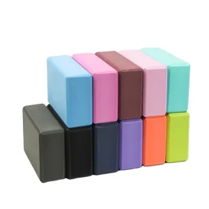 Color EVA Foam Yoga Block, 23 x 15 x 7.6 cm, Non-Slip, for Pilates, Ballet, Dance and Workout