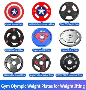 Color Rubber-Coated Weight Plates Factory Direct Supply Customizable for Commercial and Home Use