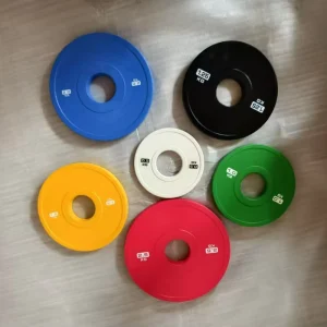 Color Rubber Fractional Weight Plates 0.5–2.5 kg for Olympic Barbell Gym Training
