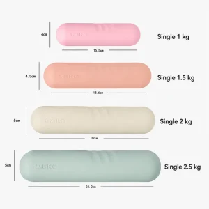 Color Silicone Dumbbells 2kg Set Non-Slip Yoga Pilates Training Weights Factory Manufacturer