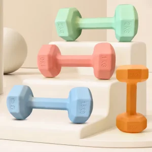 Colorful Dumbbells Home Fitness Equipment for Body Shaping and Fat Loss Exercise for Women