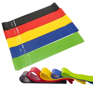 Colorful Multi-Intensity Yoga Strap Tension Rope Resistance Band Set