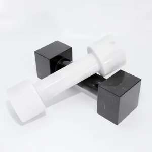 Colorful Natural Marble Dumbbell with Honed Surface