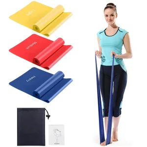 Colorful Open Latex Rubber Resistance Bands Set Fitness Kit