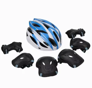 Combined Protective Gear Set for Children and Adults for Roller Skating, Inline Skating and Cycling