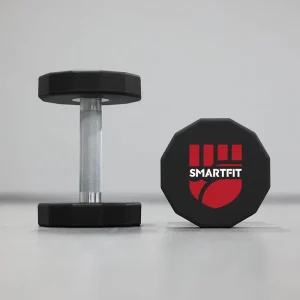 Commercial 12-Sided Gym PU Dumbbell Sets Custom Logo 2-60 kg for Lifting Training