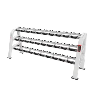 Commercial 15-Pair 3-Tier Dumbbell Rack
