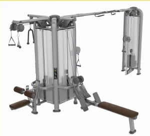 Commercial 5-Station Multifunctional Power Rack Fitness Training Machine