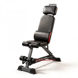 Commercial Adjustable-Backrest Weight Bench for Muscle Training