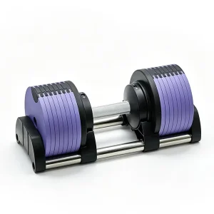 Commercial Adjustable Dumbbells with Steel Plates Electroplated Coating 50kg Maximum Load for Gym and Home Strength Training