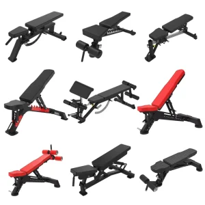 Commercial Adjustable Weight Bench Multi-Angle Dumbbell Bench Strength Training Fitness Equipment for Commercial Gym Use