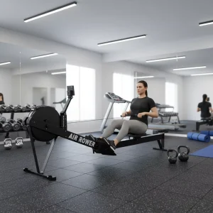 Commercial Air Rower for Home and Gym with Air Resistance