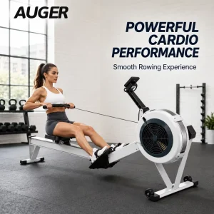 Commercial Air Rowing Machine Full Body Cardio Gym Fitness Equipment with Performance Monitor