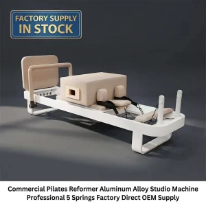 Commercial Aluminum Alloy Pilates Reformer Machine with 5 Springs, Factory Direct OEM Supply