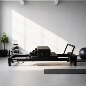 Commercial Black Aluminium Tower Pilates Reformer Machine for Studio and Home