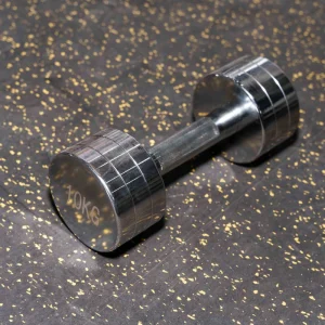 Commercial Chrome Plated Steel Dumbbell Set Round Head Fixed Dumbbell Gym Fitness Free Weights