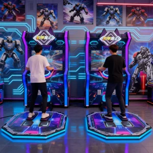 Commercial Coin-Operated Metal Arcade Dance Machine for Kids in Shopping Malls and Amusement Parks