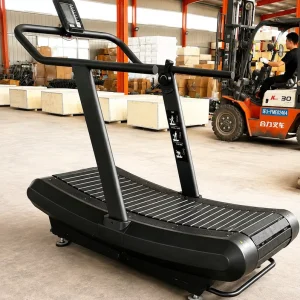 Commercial Curved Treadmill Self Powered Cardio Fitness Equipment Manual Running Machine for Gym HIIT Training