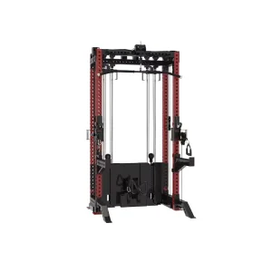 Commercial Dual Functional Trainer Lat Pulldown & Low Row Cable Machine with Selectorized Weight Stacks for Full Body Workouts