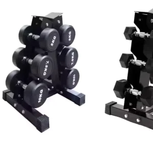 Commercial Dumbbell Set with Three-Layer Dumbbell Rack and Stand