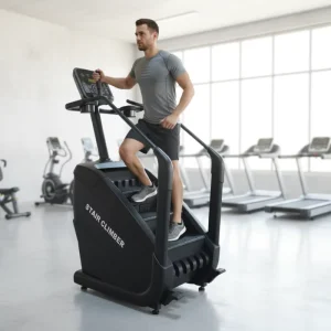 Commercial Electric Steel Stair Climber Machine Adjustable Durable Eco Friendly Functional Training Equipment