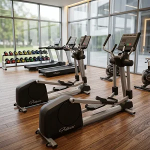 Commercial Elliptical Trainer Cross Trainer Cardio Machine with Moving Handle for Gym Fitness Equipment