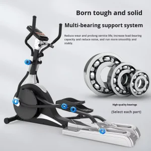 Commercial Elliptical Trainer with Magnetic Control and Silent Operation for Indoor Use