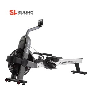 Commercial Fan Resistance Air Rower with Monitor