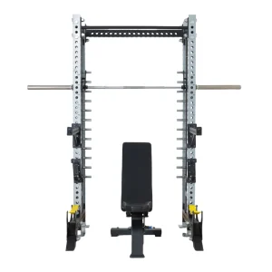 Commercial Fitness Deep Squat Rack with Safety Features Plate Loaded Machines for Exercise and Weight Training