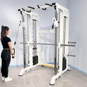 Commercial Fitness Multifunctional Strength Training Squat Station Power Rack Trainer Smith Machine